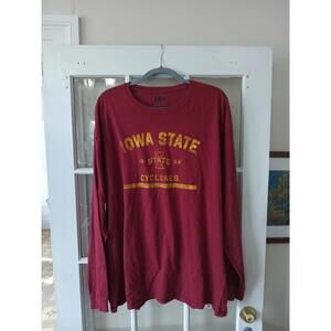 Iowa State University Cyclones Long Sleeve 2xl Russell Athletic Red